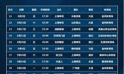 2022中超赛程时间_2022中超赛程时间表