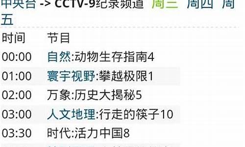 cctv5十台节目表_cctv5+台节目表